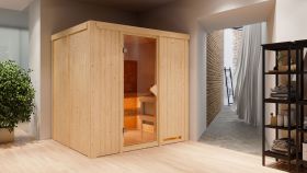 Sauna "Eemil" SET mit Ofen 9 kW - 196 x 170 x 198 cm (B x T x H)