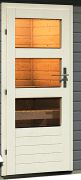 Türpaket Außensauna Modern elfenbeinweiß