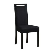 Moderner Esszimmerstuhl Alangis in elegantem schwarz, Polster aus T-25 Schaum, Buchenholz Korpus, robustes Holz, hoher Sitzkomfort