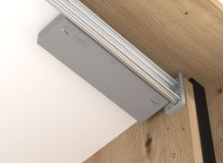 Türdämpfer für Kleiderschränke, Farbe: Silber - für leises schließen