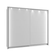Rahmen für Schiebetürenschrank / Kleiderschrank Kule 07, Farbe: Weiß