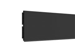 Sockel für Küchenzeile / Küchenblock | Farbe: Schwarz | 200 x 1,3 x 10 cm
