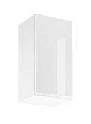 Küchenhängeschrank | 1 Drehtür | Farbe: Weiß | 2 Fächer | Soft-Close Funktion | 40 x 32 x 72 cm | hochglanzlackiert | Türanschlag wechselbar | griffloses System