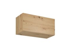 Küchenhängeschrank | 1 Kipptür | Farbe: Eiche Artisan | 80 x 32 x 36 cm | 1 Fach | hochwertig Verarbeitet | klassischer Griff oder Push-to-open Funktion
