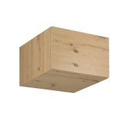 Küchenhängeschrank | 1 Kipptür | Farbe: Eiche Artisan | 60 x 58 x 36 cm | 1 Fach | hochwertig Verarbeitet | klassischer Griff oder Push-to-open Funktion