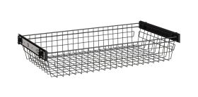 Wäschekorb | 2er Set | ausziehbar | Farbe: Anthrazit | Maße: 93 x 46 x 16 cm