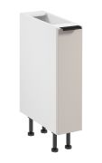 Küchenunterschrank / Apothekerschrank | 1 Schublade mit 2 Regalen | Farbe: Weiß / Beige | Soft-Close Funktion | 20 x 52 x 87 cm | schmal | verstellbare Beine | Metallgriff