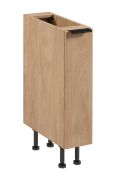 Küchenunterschrank / Apothekerschrank | 1 Schublade mit 2 Regalen | Farbe: Eiche Puccini | Soft-Close Funktion | 20 x 52 x 87 cm | schmal | verstellbare Beine | Metallgriff