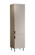 Küchenschrank | 2 Drehtüren | Farbe: Eiche Baltic Storm / Beige | 5 Innenschubladen mit Vollauszug | 60 x 58 x 247 cm | Soft-Close Funktion | Türanschlag: Rechts