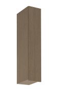 Küchenhängeschrank | 1 Drehtür | Farbe: Eiche Baltic Storm | Soft-Close Funktion | 3 Fächer | 20 x 32 x 100 cm | schmal | Türanschlag: Links