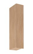 Küchenhängeschrank | 1 Drehtür | Farbe: Eiche Puccini | Soft-Close Funktion | 3 Fächer | 20 x 32 x 100 cm | schmal | Türanschlag: Links