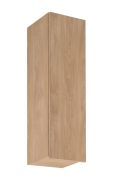 Küchenhängeschrank | 1 Drehtür | Farbe: Eiche Puccini | Soft-Close Funktion | 3 Fächer | 30 x 32 x 100 cm | schmal | Türanschlag: Rechts