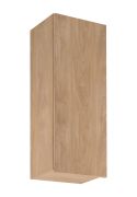 Küchenhängeschrank | 1 Drehtür | Farbe: Eiche Puccini | Soft-Close Funktion | 3 Fächer | 40 x 32 x 100 cm | schmal | Türanschlag: Rechts