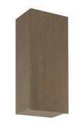 Küchenhängeschrank | 1 Drehtür | Farbe: Eiche Baltic Storm | Soft-Close Funktion | 3 Fächer | 45 x 32 x 100 cm | schmal | Türanschlag: Rechts