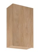 Küchenhängeschrank | 1 Drehtür | Farbe: Eiche Puccini | Soft-Close Funktion | 3 Fächer | 60 x 32 x 100 cm | hochwertig Verarbeitet | Türanschlag: Rechts