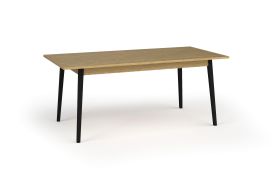 Ausziehbarer Esstisch mit vier Standbeinen Amfipoli 06, Farbe: Eiche Baltic, ausziehbar bis 200 cm, Maße: 160 x 90 cm, für Esszimmer