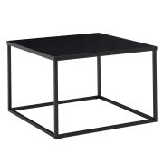 Wohnzimmertisch quadratisch, Farbe: Schwarz - Abmessungen: 60 x 60 x 40 cm (B x T x H)