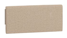 Kopfteilpolsterung für Einzelbett / Gästebett Aegir 38 / 39 / 40, Farbe: Braun, Maße: 34 x 75 x 4 cm