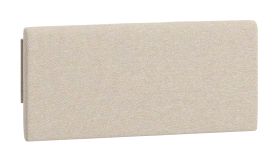 Kopfteilpolsterung für Einzelbett / Gästebett Aegir 38 / 39 / 40, Farbe: Beige, Maße: 34 x 75 x 4 cm