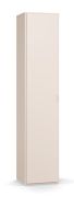 Schrank | Farbe: Beige | 5 Fächer | Soft-Close Funktion | Maße: 39 x 38 x 185 cm | 1 Tür | beidseitig montierbar | Griff: Weiß | genügend Stauraum