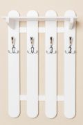 Garderobe Kiefer massiv Vollholz weiß lackiert Junco 353 – Abmessung 80 x 50 x 29 cm