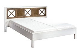 Doppelbett "Kilkis" Kiefer altweiß 37 - Liegefläche: 160 x 200 cm (B x L)
