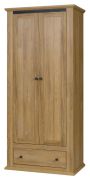Drehtürenschrank / Kleiderschrank Matam 01, Farbe: Eiche - 200 x 90 x 54 cm (H x B x T)