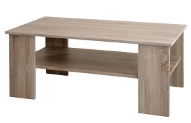 Couchtisch Kikori 03, Farbe: Sonoma Eiche - Abmessungen: 120 x 60 x 50 cm (B x T x H)