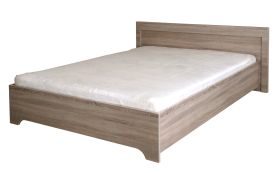 Doppelbett Kikori 09, Farbe: Sonoma Eiche - Liegefläche: 160 x 200 cm (B x L)