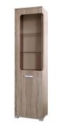 Vitrine Kikori 16, Farbe: Sonoma Eiche - Abmessungen: 190 x 50 x 40 cm (H x B x T)