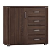 Kommode Aitape 16, Farbe: Sonoma Eiche dunkel - Abmessungen: 92 x 100 x 40 cm (H x B x T)