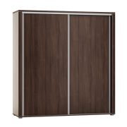 Schiebetürenschrank / Kleiderschrank Aitape 18, Farbe: Sonoma Eiche dunkel - Abmessungen: 188 x 170 x 60 cm (H x B x T)