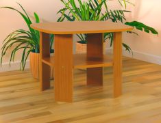 Couchtisch Grogol 13, Farbe: Erle - Abmessungen: 65 x 65 x 50 cm (B x T x H)