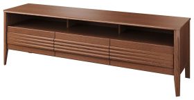 Breiter TV-Unterschrank Gorica 11, in Eiche Rustikal, 56 x 180 x 50 cm, Soft Close System, teilmassiv, mit 3 Schubladen