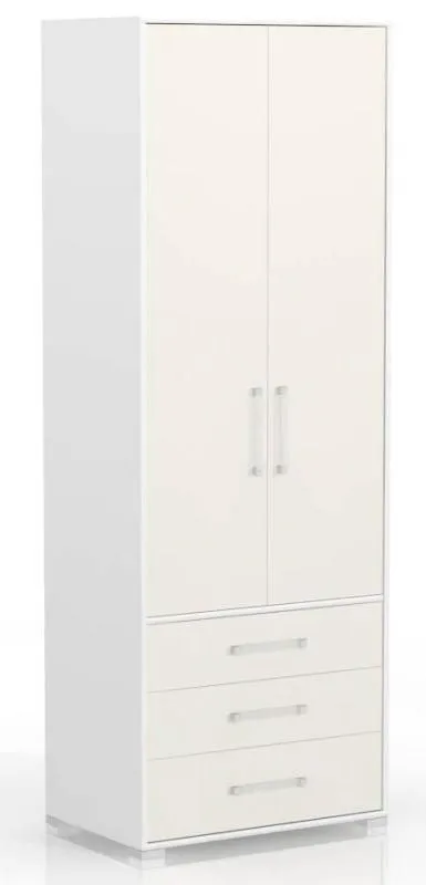Kinderkleiderschrank Weiß 236x84x56 cm Abbildung