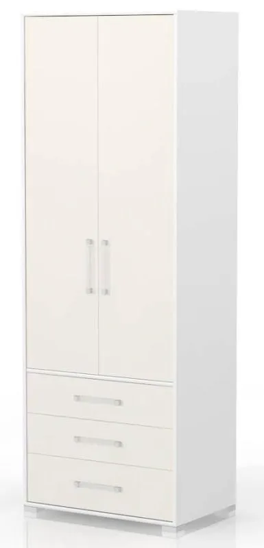 Jugend Kleiderschrank Weiß 236x84x56 cm Abbildung