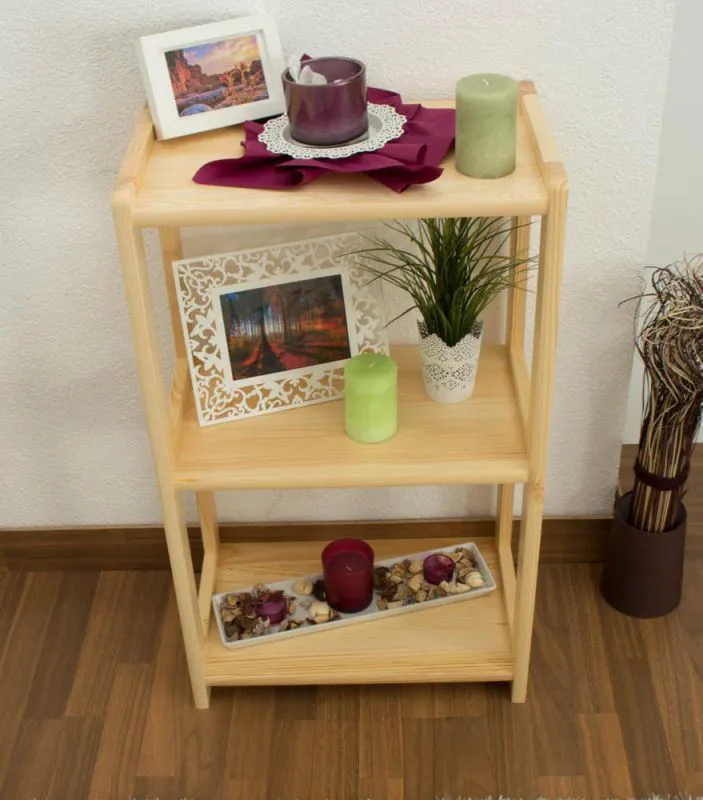 Regal - 50 cm breit, Kiefer Holz-Massiv, Farbe: Natur Abbildung