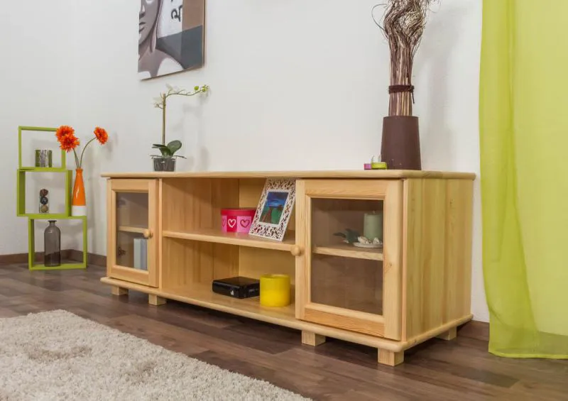Fernsehtisch Massivholz Farbe: Natur 55x156x47 cm  Abbildung