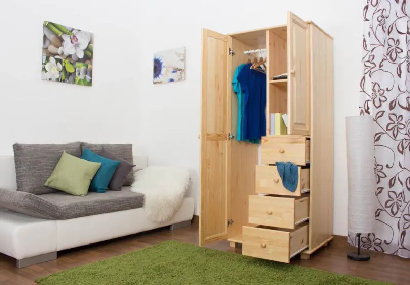 Schrank, Farbe: Natur 190x90x60 cm Abbildung