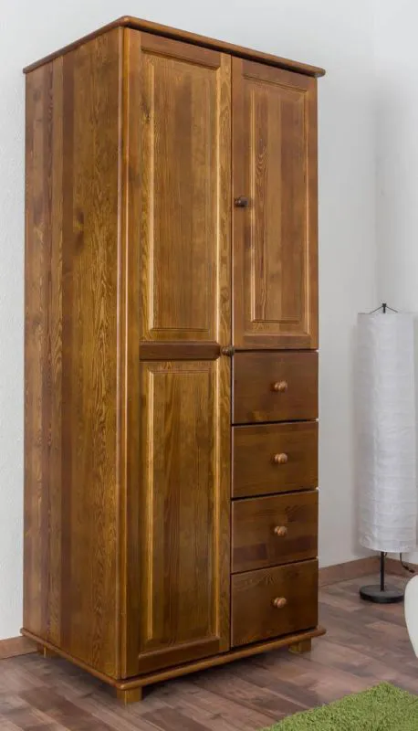 Flurschrank Kiefer, Farbe: Eiche 190x80x60 cm Abbildung