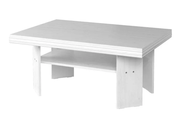 Sofatisch Clubtisch Loungetisch Couchtisch Farbe: Weiß 53x120x80 cm Abbildung