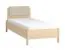 Kopfteilpolsterung für Einzelbett / Gästebett Aegir 38 / 39 / 40, Farbe: Beige, Maße: 34 x 75 x 4 cm