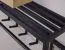 Wandgarderobe, Farbe: Schwarz - Abmessungen: 20 x 70 x 20 cm (H x B x T)