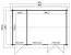 Gartenhaus G220 Carbongrau inkl. Fußboden - 44 mm Blockbohlenhaus, Grundfläche: 14,55 m², Satteldach