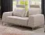 Echtleder Premium Couch Veneto, 2-Sitz Sofa, Farbe: Ecru-beige