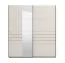 Schiebetürenschrank | Farbe: Kaschmir | 1 Spiegeltür | Maße: 195 x 61 x 217,5 cm | 2 Kleiderstangen | Kleiderschrank | 2 Fächer | ABS-Kanten