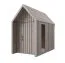 Gartenhütte mit  Fenster aus Sicherheitsglas | Grau-Braun | 162,4 x 207,7 cm | Grundfläche: 4,50 m² | Skandinavischer Style | Satteldach | Fichtenholz | Malmö 18