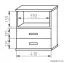 Nachtkommode Grogol 21, Farbe: Erle - Abmessungen: 50 x 45 x 35 cm (H x B x T)