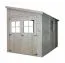 Anlehn-Gartenhaus - 3,18 x 2,11 Meter - unbehandelt - Pultdach Abbildung