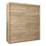 Schiebetürenschrank / Kleiderschrank Jan 04A, Farbe: Eiche Sonoma - Abmessungen: 200 x 180 x 62 cm ( H x B x T)